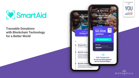 YOU Stiftung und Datarella bringen die erste Blockchain-basierte Spenden-App auf den Markt
